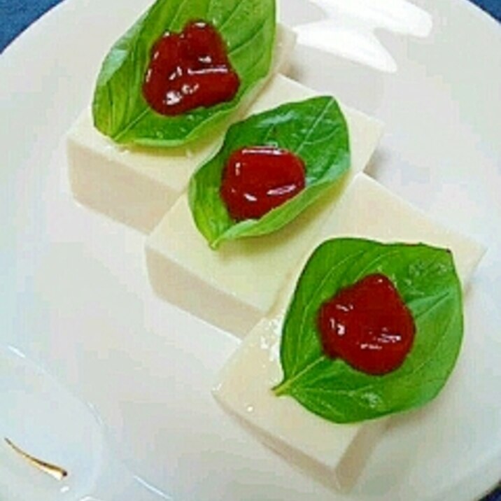 イタリアン奴 スイートバジルで冷奴 レシピ 作り方 By Nyan260 楽天レシピ イタリアン奴 スイートバジルで冷奴 レシピ 作り方 By Nyan260 楽天レシピ